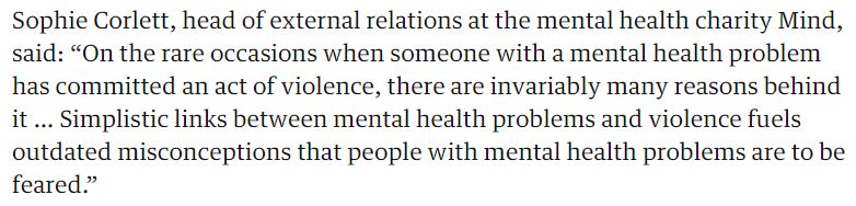 As  @SophieCorlett from  @MindCharity noted in an article earlier this week in the Guardian, which echoes some of what  @MayuDeshp talked about at our report launch yesterday.