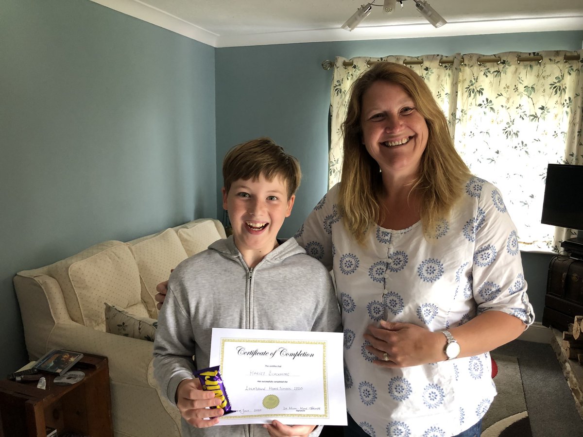 julesat7's tweet photo. @LittletownAcad  Harvey has today graduated Lockdown Homeschool 2020! With a Distinction in effort! https://t.co/XrWco3JxsX