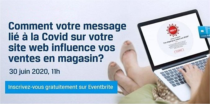 Guglielminetti's tweet photo. #MonCarnet - L'impact du message lié à la Covid sur les sites web des commerçants et leur influence sur les ventes en ligne et hors-ligne. Entrevue de @JeffPoulin avec Pierre-Majorique Léger et Sylvain Senecal du @Tech3Lab_HEC. Écoutez : https://t.co/nSnAHMtcme https://t.co/XDxIHOcocW