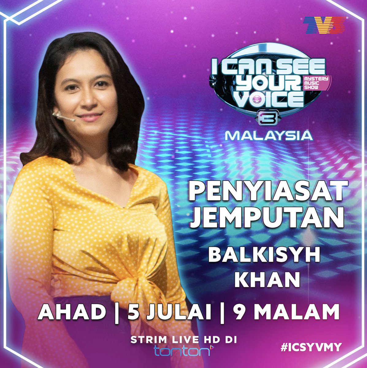 Minggu ni kita ada <a href="/qalesyakiss/">qalesya</a> sebagai penyiasat jemputan #icsyvmy bahagian kedua ! . Dapat ke dia bantu menyiasat dengan betul siapa penyamar dan penyanyi sebenar ? .
Set time korang jam 9 malam Ahad ini di TV3! .
.
Strim LIVE HD di tonton.com.my
#kitajagakita