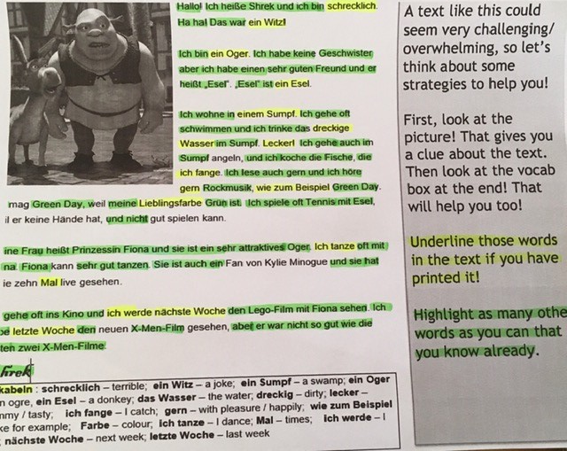 bolhs_mfl's tweet photo. We've had some brilliant work from Y7🇩🇪 recently! 
Harry (CDV @MsEnglishDavies) made a storyboard of what he does in his free time last week, whilst this week students have been learning reading strategies to help them tackle a GCSE text! Example from Keira (KJ). 🤩 Gute Arbeit! https://t.co/JNm5dTsHEZ