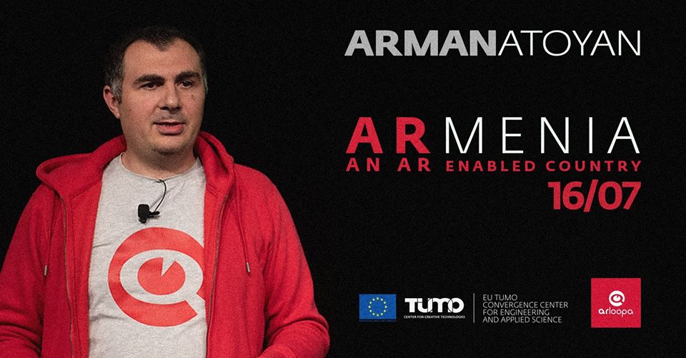 tumocenter's tweet photo. The @EU_Armenia powered #TUMOLabs is excited to announce a new series of Live events that shine a spotlight on Armenia's tech community. Our first guest will be Arman Atoyan of @arloopa on July 16 at 9pm. Full details of the event can be found here: https://t.co/xdXWLy9pOz https://t.co/WuTGShCULE