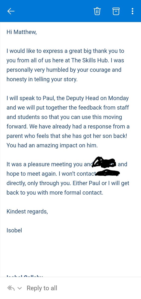 So proud to be able to do what i do for the young people. To hear the mother say this proves never giving up on a child works 1message #nochildleftbehind