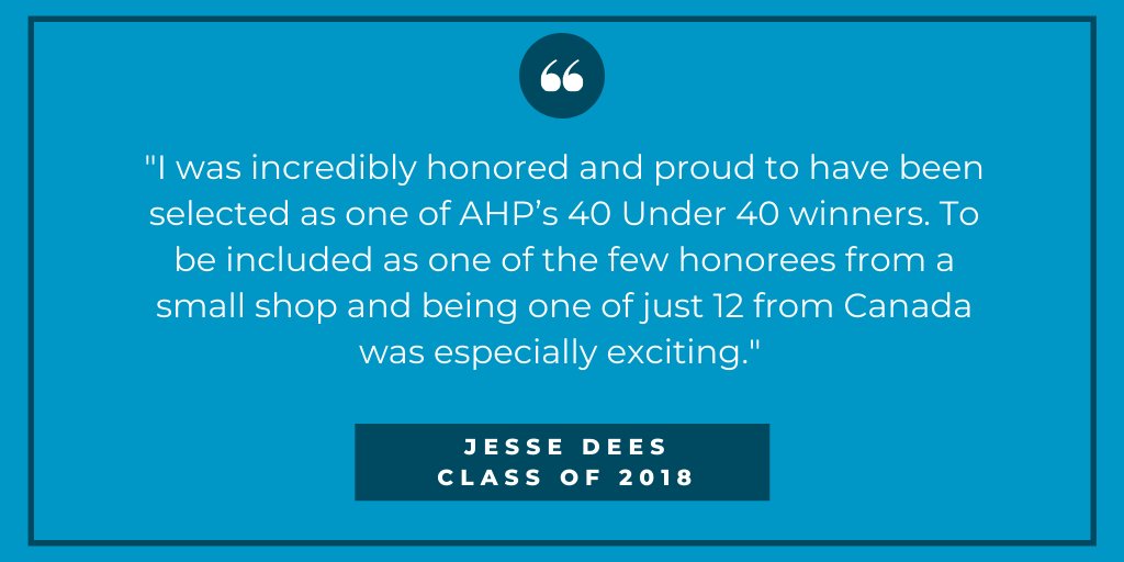 AHP (@ahpintl) on Twitter photo We are still accepting applications for our 40 under 40 program. Hear from 2018 honoree <a href="/JesseDees37/">Jesse Dees, CFRE</a> about her experience. If you know (or are) a rising star in the #healthcarephilanthropy industry, send in an application today: bit.ly/3g4I7vk #40Under40 We are still accepting applications for our 40 under 40 program. Hear from 2018 honoree <a href="/JesseDees37/">Jesse Dees, CFRE</a> about her experience. If you know (or are) a rising star in the #healthcarephilanthropy industry, send in an application today: bit.ly/3g4I7vk #40Under40