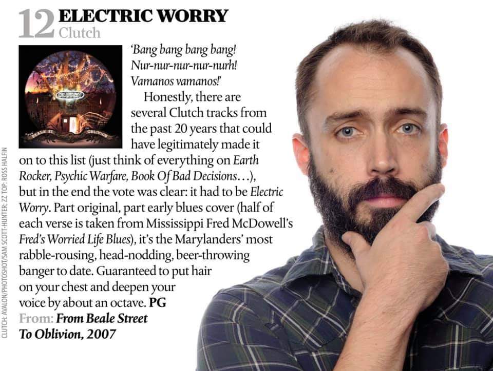 Susie_ClutchUK's tweet photo. @ClassicRockMag 100 greatest rock songs of the century so far 😍@clutchofficial @npfallon #NeilFallonFriday https://t.co/coWS5TvPgI