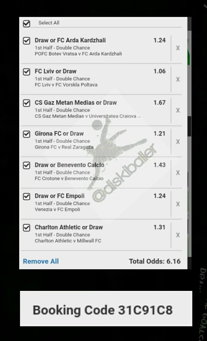 DiskiBaller's tweet photo. One of today's #DiskiBallerTips, join the free telegram channel for more tips. Good luck.

Odds: +6.50
FKO: 17h45

[GAMBLE RESPONSIBLY]

#BallersAcademy | #FootballTips | #Betting | #Betway | #1XBet https://t.co/pN9qy0O1iG