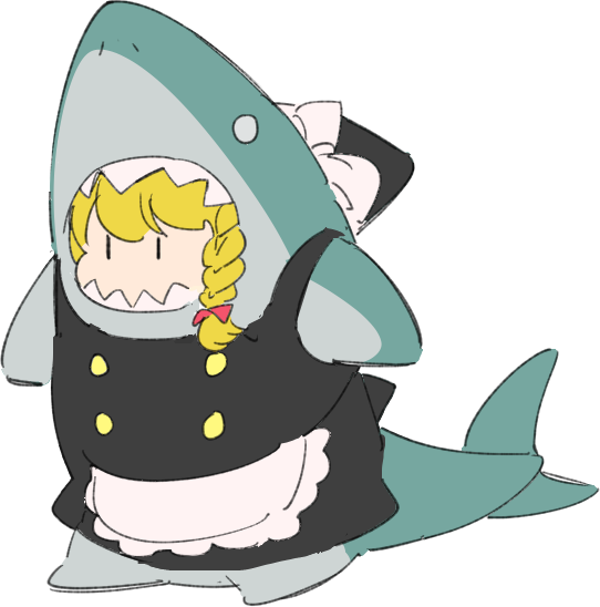 「shark costume」 illustration images(Oldest｜RT&Fav:50)