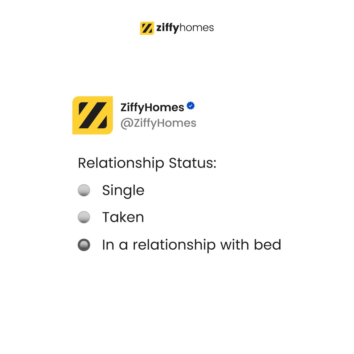 ZiffyHomes's tweet photo. What's your status? Please let us know in the comment section
#ZiffyHomes #lifeatZiffy #AlwaysHome #Covid19 #Coronavirus #WFH #curfewmemes #lifeduringlockdown #indianquarantine #lifeafterlockdown #Trending #zoomcall #relationshipstatus #Single #Commited #relationshipmemes https://t.co/VWqg045y4d