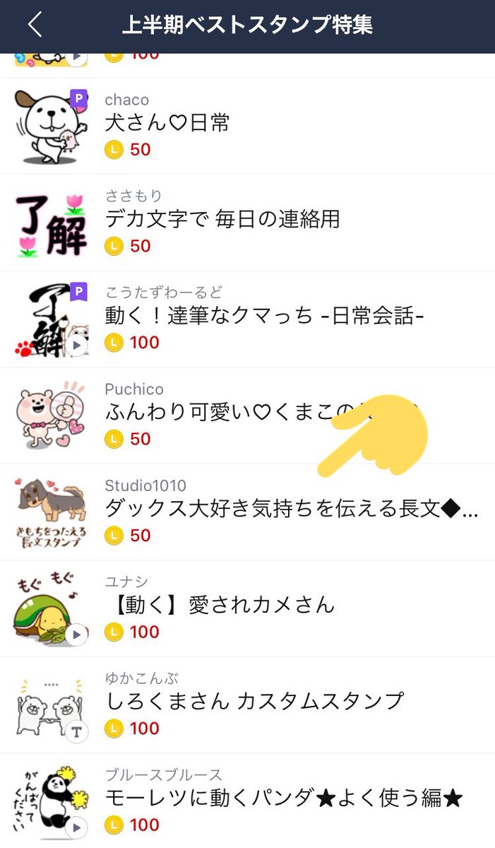 hotori_michino's tweet image. studio1010から出してる「ダックス大好きスタンプ」が上半期ベストスタンプ特集に入ってました〜！
うおーーー！ありがとうございますーーー！
今後もコツコツ頑張ります(T_T)✨

#LINEスタンプ