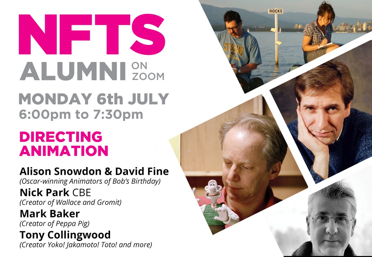 NFTSFilmTV's tweet photo. You're going to want to save this link!
Introducing our next #AlumnionZoom session, focusing on #Animation with 5 of our award-winning alumni.
Open to all. 6 July | 6pm | https://t.co/tFIGVVFRUv
#NFTS https://t.co/lXBtgWlkey
