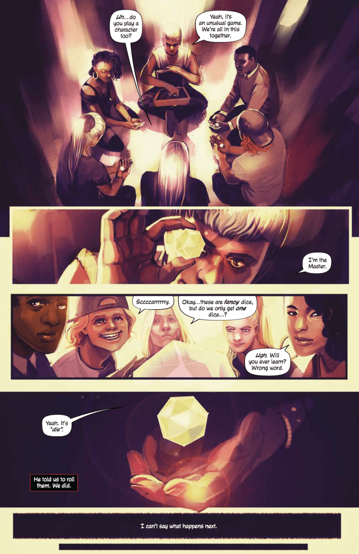 UPManiaOfficial's tweet photo. #FunFilledFridays What happens when you cross Jumanji with D&D? You get DIE! This comic written by @kierongillen and drawn by @HansStephanie is a well thought out tale of fantasy, personal drama and adventure. #diecomic #dierpg #UPMania #Osochanreviews https://t.co/vSNKuk1Fqj
