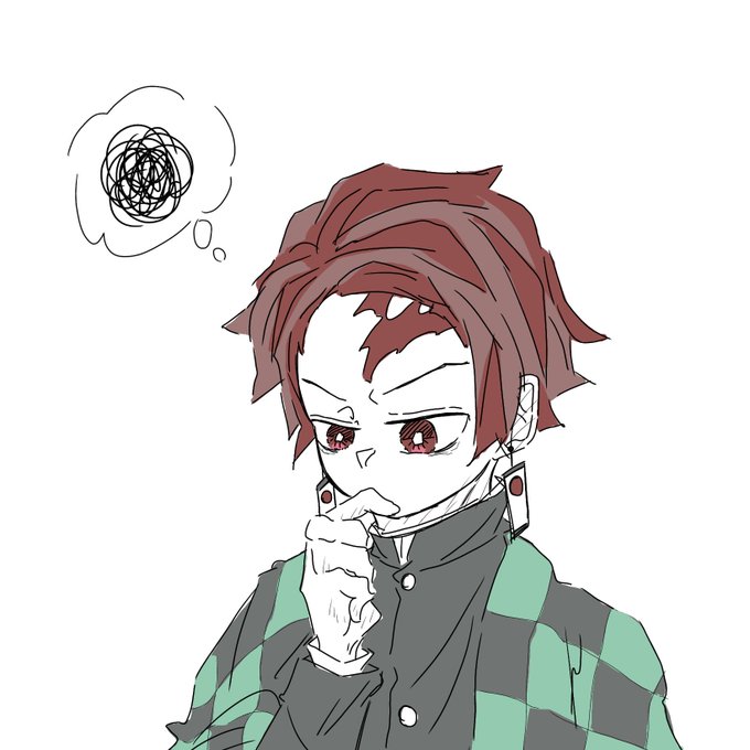 ゐなりさんがTwitterに投稿した竈門炭治郎(鬼滅の刃)のイラスト。