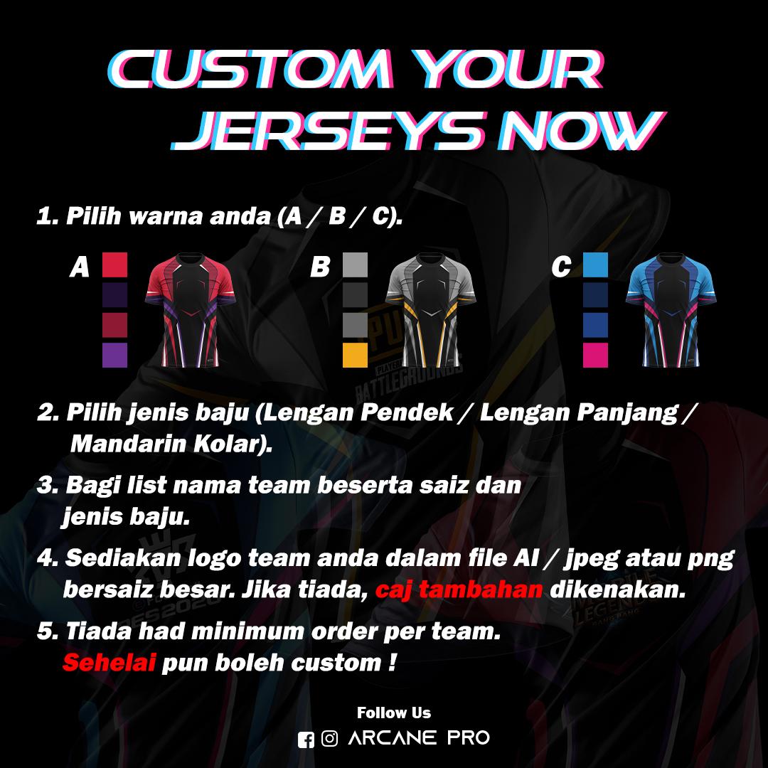 AmirAkmal_'s tweet photo. Hi guys! #ArcanePro ada jual Baju #gaming Exclusive ni guys 😍 Korang boleh custom nama dengan logo korang dengan FREE 🔥 korang gak akan dpt FREE STICKER &amp; FREE POSTAGE utk semenanjung ❗ Tolong RT &amp; kasi #viral guys untuk rezeki saya. Thank you so much ❤ https://t.co/3NDQ4wFe78