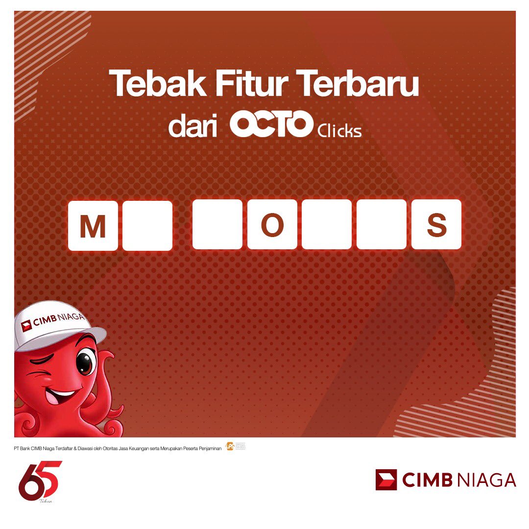 CIMBNiaga's tweet photo. #SemakinMudah dengan fitur terbaru dari OCTO Clicks! Yuk, ikutan isi kotak kosong di atas, clue-nya adalah salah satu fitur terbaru yang bisa digunakan untuk mengatur keuangan demi mewujudkan impian kita! β£Jangan lupa jawab di kolom komentar. https://t.co/sk8wu17fZs