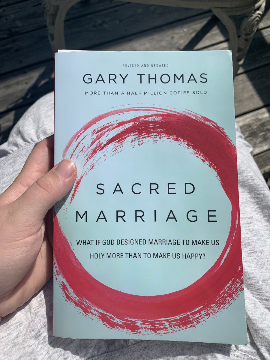 morganferree's tweet photo. If you’re married or engaged, I HIGHLY suggest reading “Sacred Marriage” by Gary Thomas.

It has challenged me in so many ways and opened my eyes on God’s design for a holy marriage. https://t.co/oWjb09LIMf