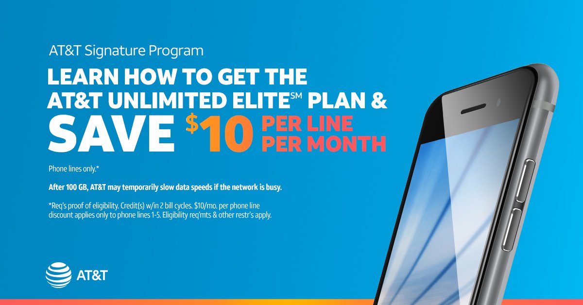 KillinglyT's tweet photo. Check out our exclusive new offer for AT&amp;T Signature Program customers on our best unlimited plan. Visit our AT&amp;T Store at 1111 Killingly Commons Drive or give us a call at 860-779-1869 to learn more! Start online at https://t.co/4iK8uEaUL0 https://t.co/vVitzUUiT8