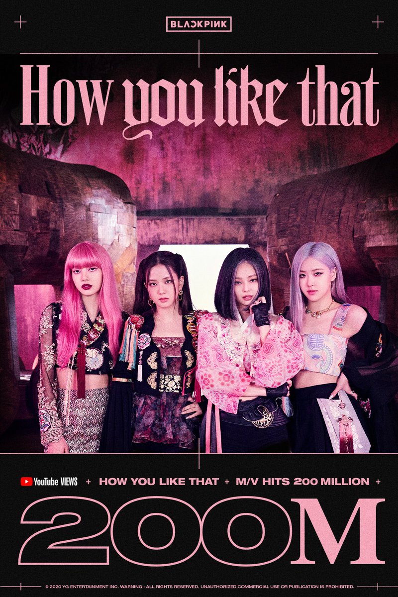 oncetzunasamo's tweet photo. 【BLACKPINK how you like that2億再生おめでとう】

やべぇ！！

マジですごい！もう2億いきました笑笑

姫たちさすがですよ！！エグいってまじで笑

カッコイイな〜
#おめでとう
#HowYouLikeThat200M https://t.co/hAEUciMgv1