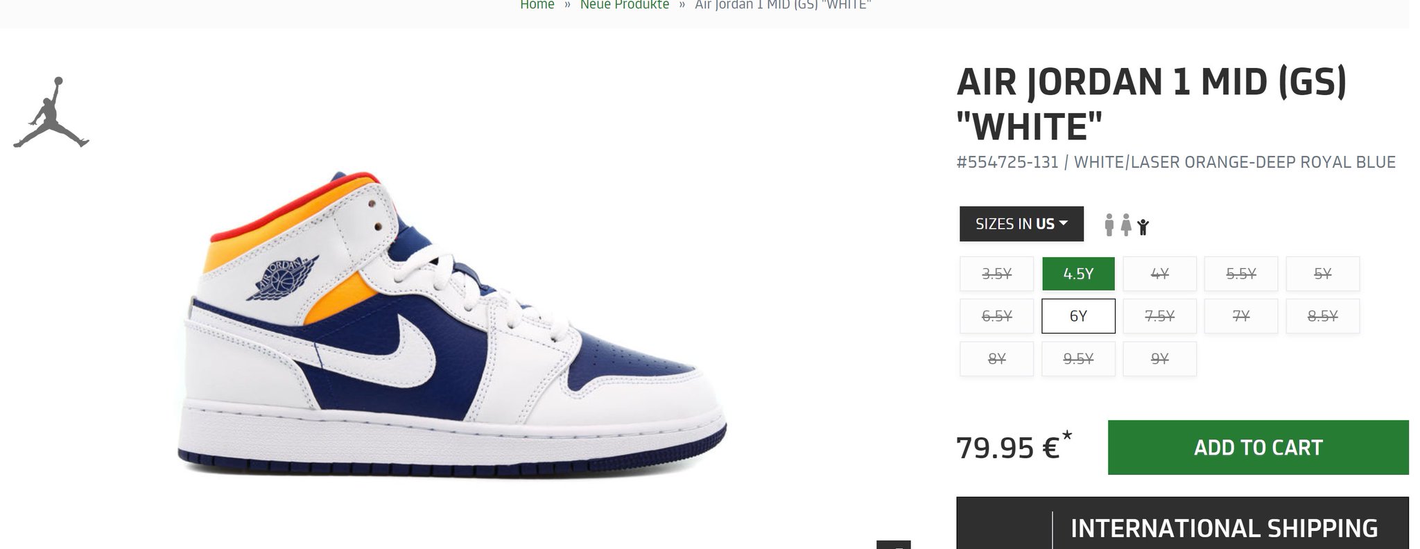 jordan 1 white laser orange deep royal blue