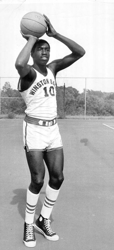 Earl “The Pearl” Monroe - Winston-Salem State University (1963-1967)Averaged 29.8 pts junior yr and 41.5 pts his senior year!Leading scorer in CIAA history!NBA *1968 ROY*4x All Star*Avgs of 18.8 pts, 3.0 rebs and 3.9 Asts*1x NBA Champ*NBA Hall Of Famer (1990) #WSSU