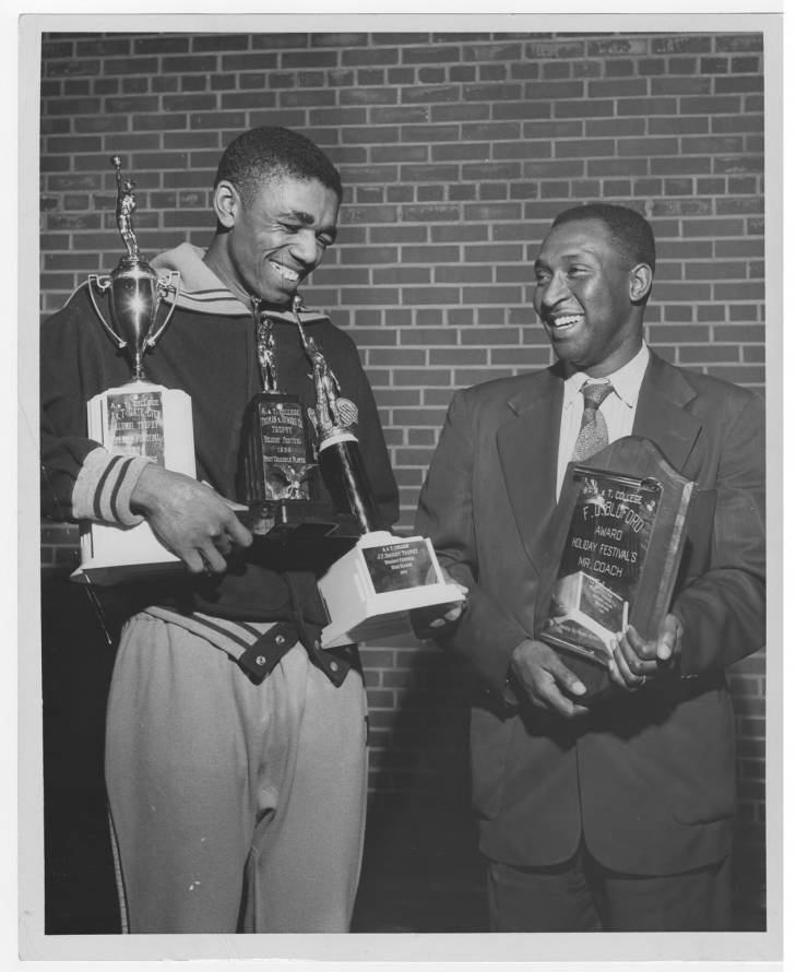 Sam Jones - North Carolina Central University (NCCU 1951-1954, 1956-1957)Centrals 2nd leading scorer all time (1,745 points)*10x NBA Champion*5x NBA All Star*3x All NBA 2nd Team*No. 24 retired by Boston CelticsNBA Career averages of 17.7 pts, 4.9 rebs, 2.5 asts #NCCU