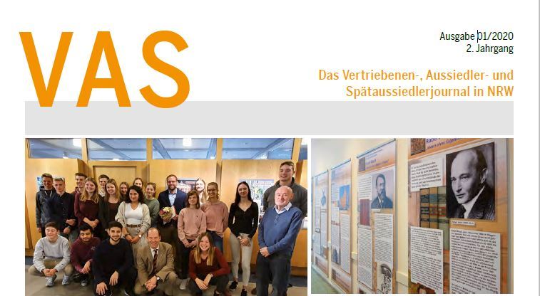 VABNRW's tweet photo. Jetzt auch online: Das neue VAS-Journal des #Landesbeirats für #Vertriebenen- und #Spätaussiedler -fragen - https://t.co/9Y62uv3KTz https://t.co/z7yQoJ8N3t