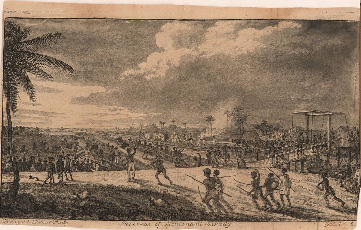 museumofbc's tweet photo. #OTD in 1823 more than 10,000 enslaved people in the British colony of Demerara-Essequibo (Guyana) rebelled against their enslavement. The rebellion lasted two days and was led by those slaves with the highest status.
#britishcolonialism
#colonialresistance https://t.co/b6TCBGdAs8