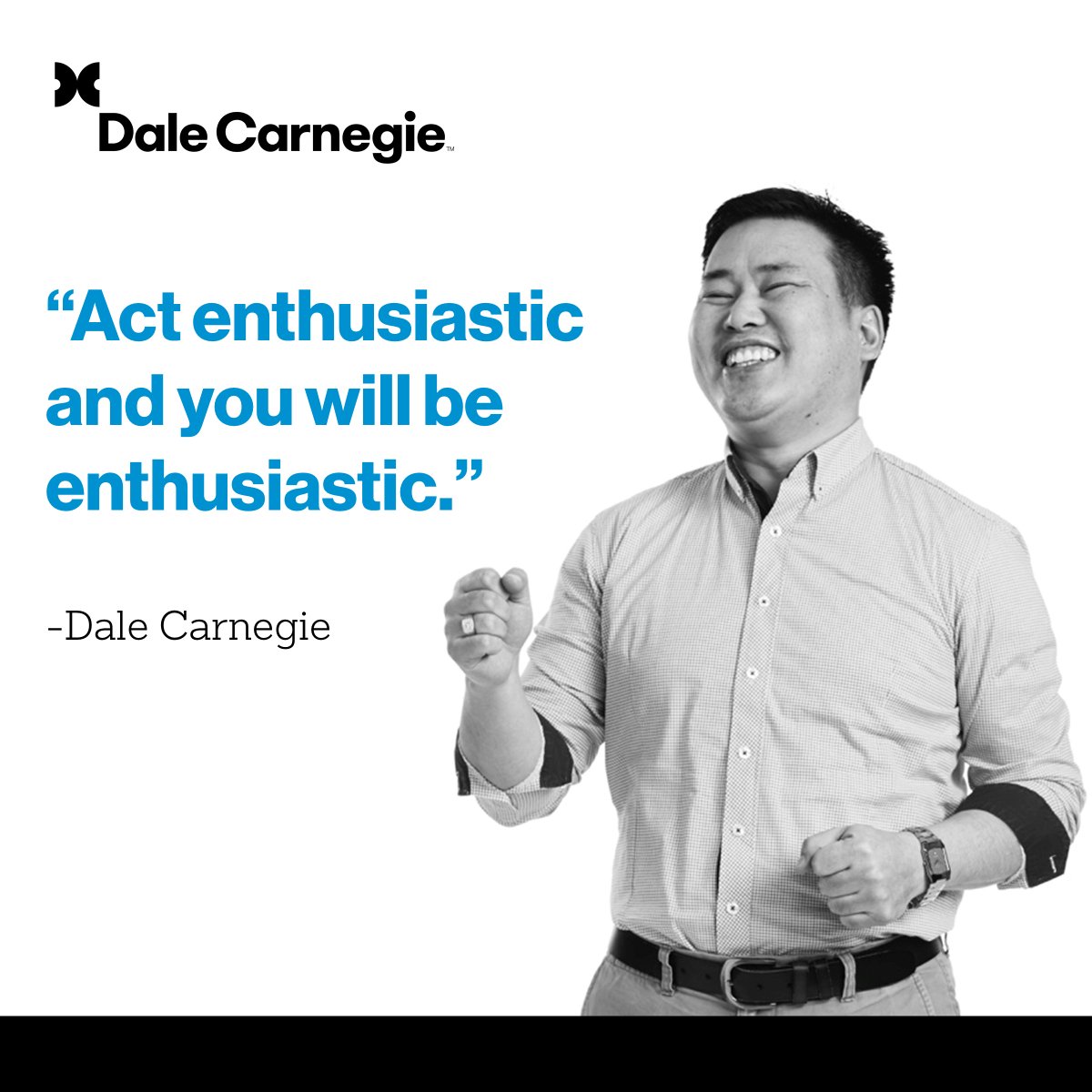 KSDaleCarnegie's tweet photo. It's the secret to success! ENTHUSIASM! https://t.co/p169D8ItzG
