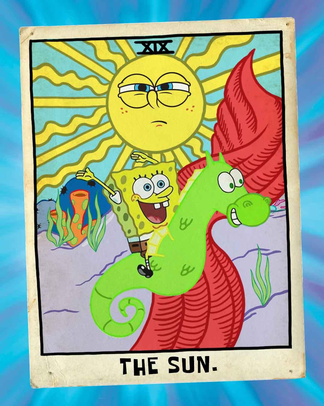 SpongeBob on Twitter: "it's time to explore the inner machinations of your  mind... with Bikini Bottom tarot cards! https://t.co/RdOvvtXn12" / Twitter