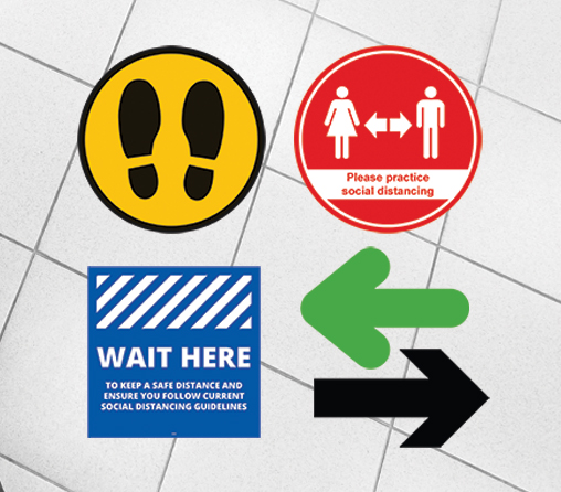 RocketMediaUK's tweet photo. Don't forget your social distancing floor stickers. All shapes, colours and types of custom floor stickers available. https://t.co/FbUUBmrktQ