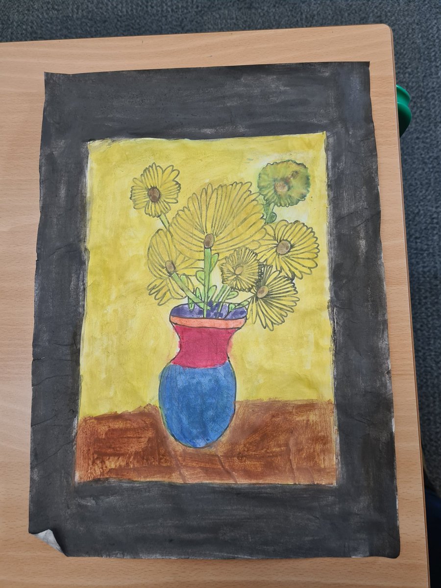 Miss__E2017's tweet photo. Our interpretation of Van Gogh 'Sunflowers'! https://t.co/NSaFW7I1KI