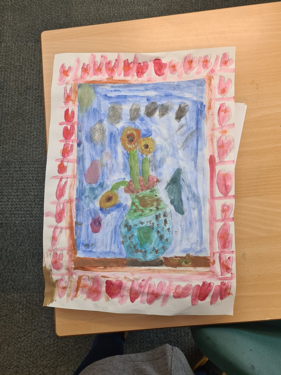 Miss__E2017's tweet photo. Our interpretation of Van Gogh 'Sunflowers'! https://t.co/NSaFW7I1KI