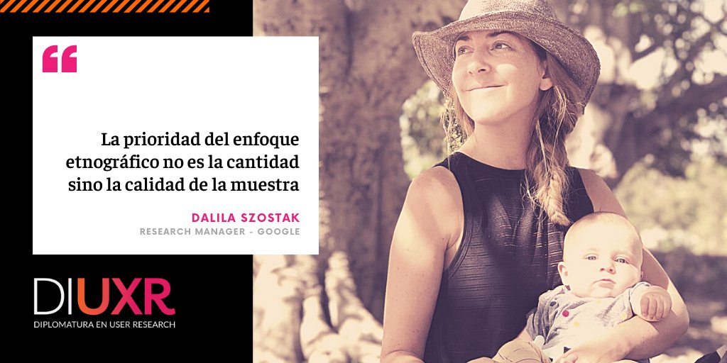 En la clase sobre #etnografías, Dalila Szostak nos compartió su perspectiva sobre el desafío de definir la cantidad de usuarios en abordajes cualitativos. 

 #UXR #Usereseach #UXResearch #ux #userexperience #DIUXR