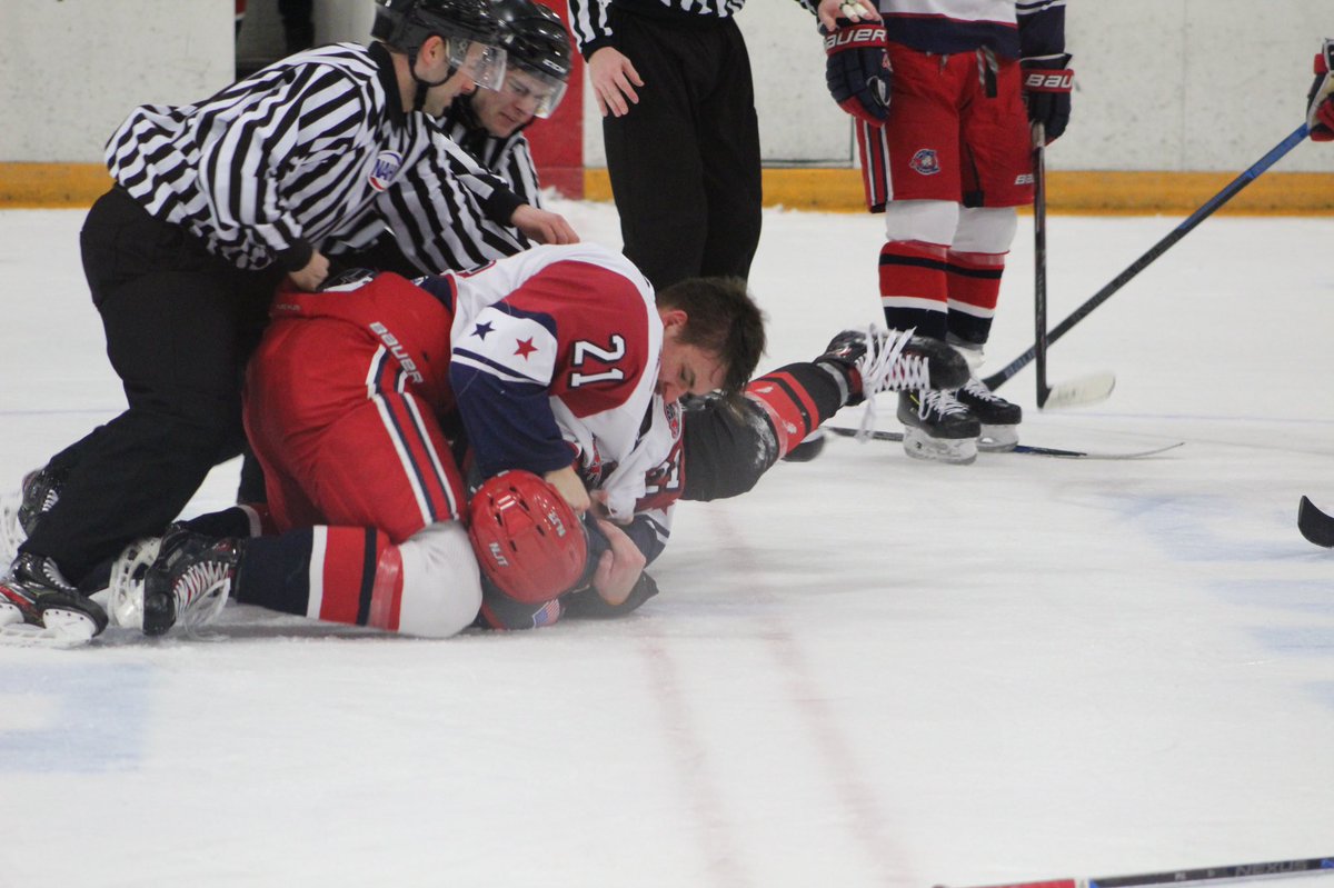Jamestownrebels's tweet photo. We’re back with another edition of #FlashbackFridayFights, and today we look at a scrap featuring Artjoms Lapiks from February 22nd against New Jersey. 💥🥊 https://t.co/BBUpgsi2MY