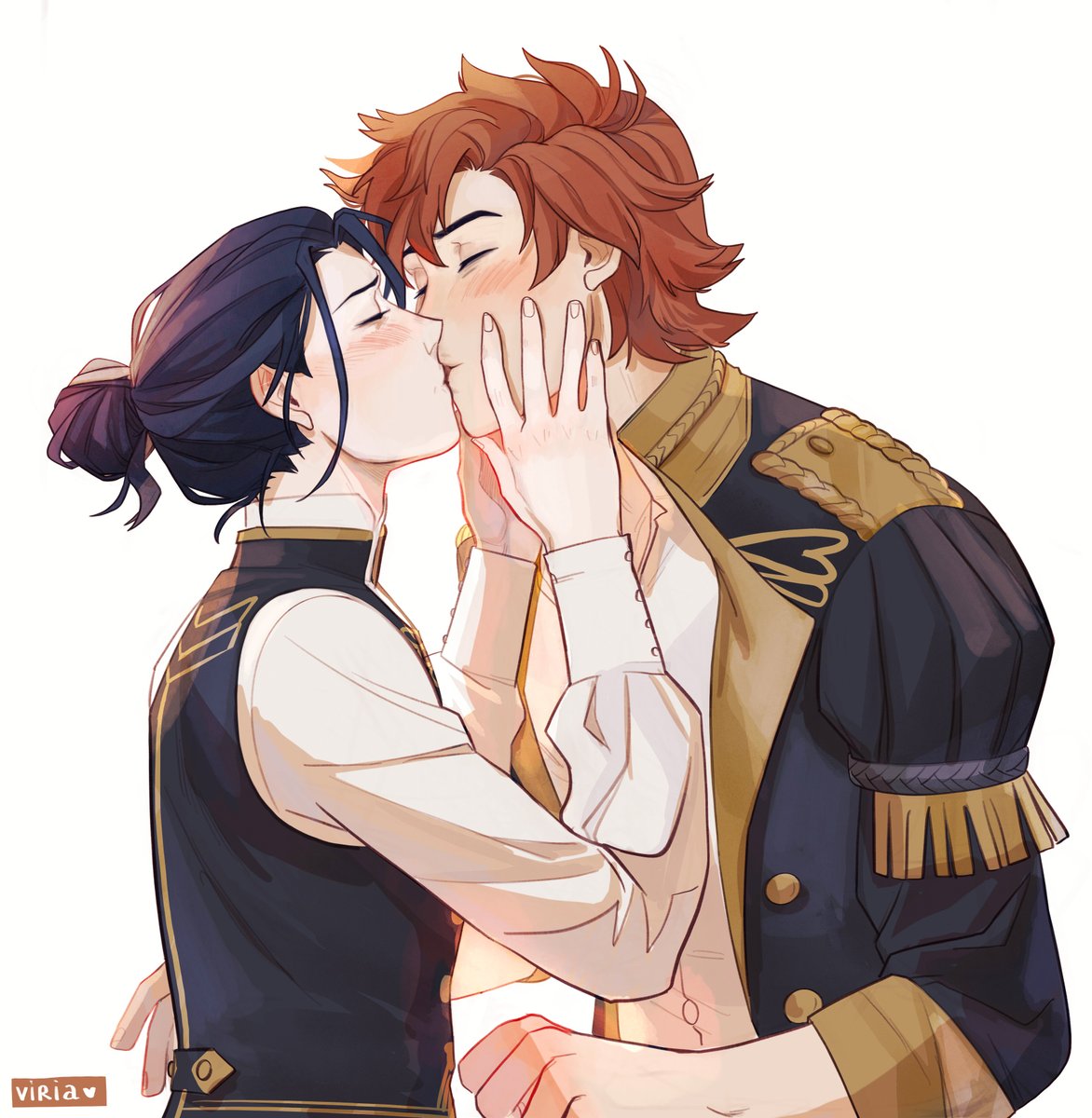 So I hold you by the jaw
And kiss you to be sure
With so much more than before

#sylvix #sylvainjosegautier #FelixHugoFraldarius #FireEmblemThreeHouses #fe3h #art