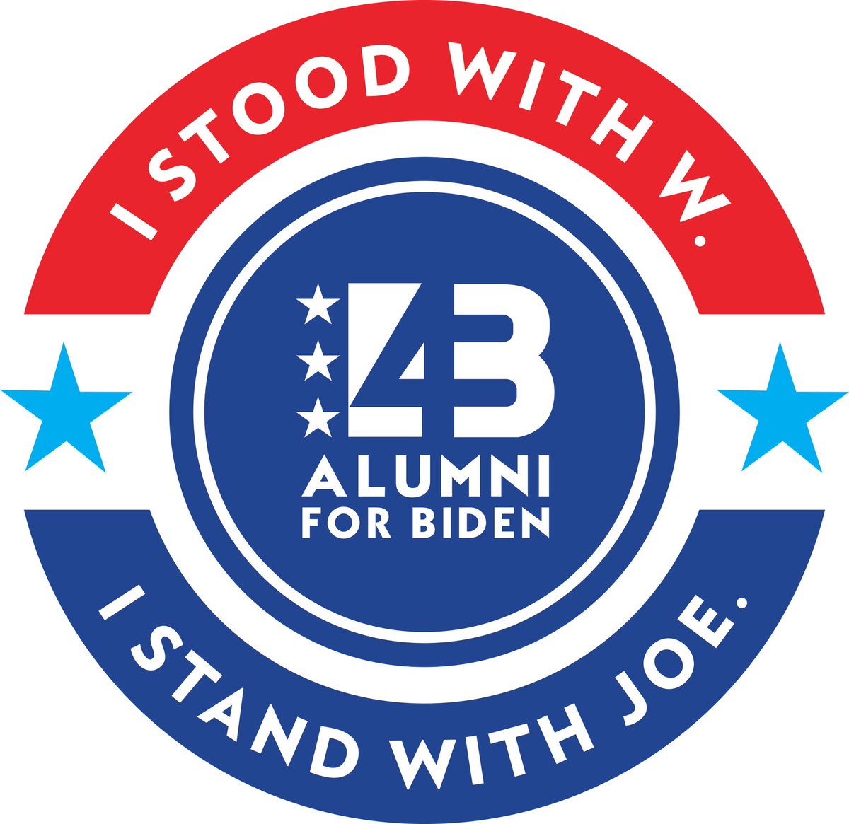 Not an alum, but still want to show your support? Then this badge is for you! RT this far and wide. Let’s flood the internet with support for principles over country. #4Bid3n