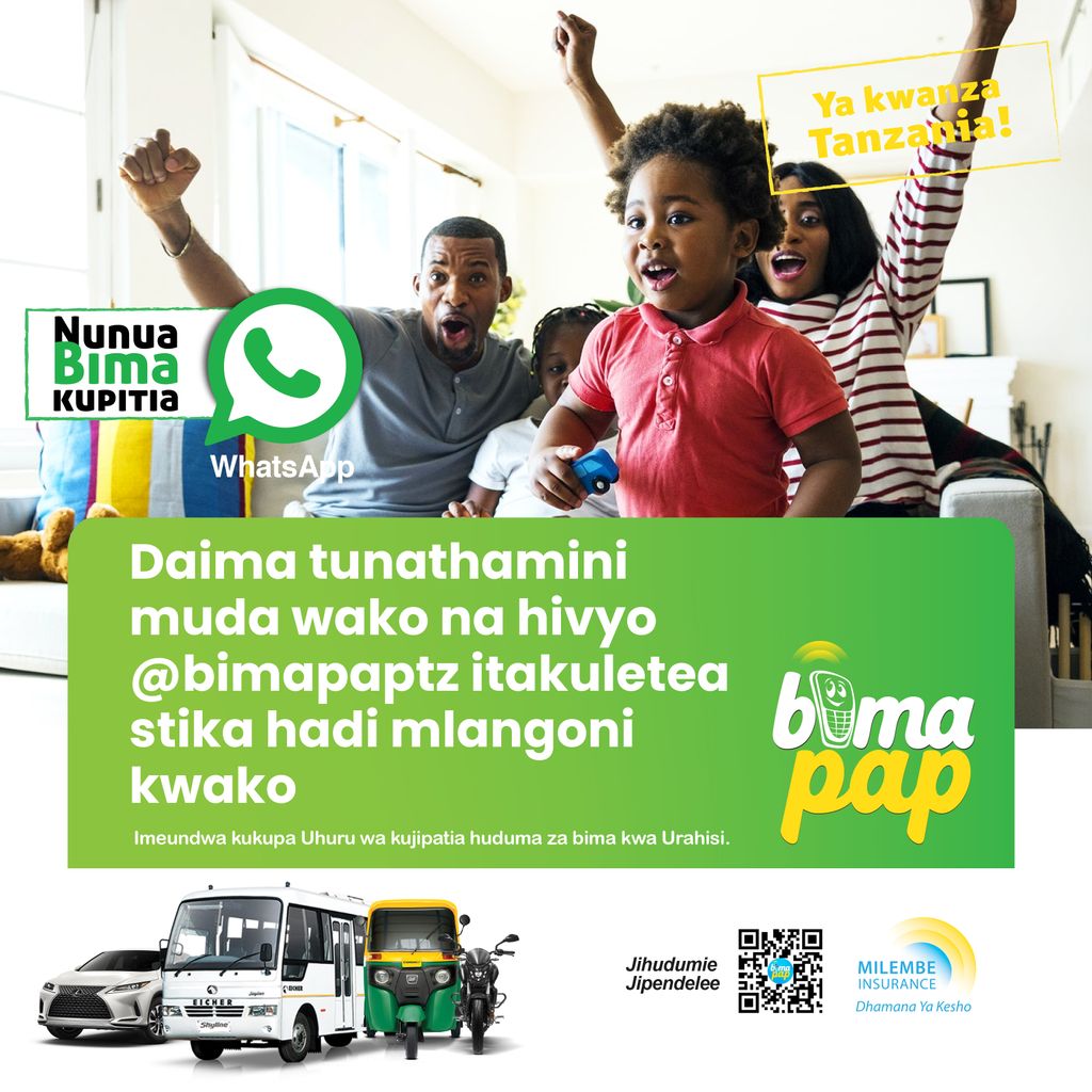 bimapaptz's tweet photo. Ondoa shaka juu ya stika yako, ukikata bima nasi tutakuletea stika mpaka mlangoni kwako.
.
.
TUMA NENO BIMAPAP Kwenda 0764166066 Utapata ujumbe utakaokupelekea kupata link ya whatsapp na ulipie bima yako kiganjani.
.
.⠀⠀
#insurance #bimapap #bimatz #insurance https://t.co/PImvyg4KuV