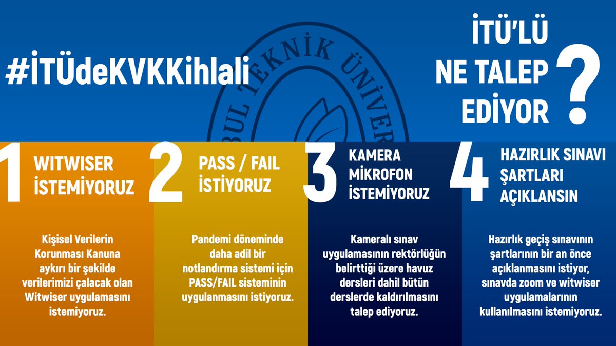 #ITÜdeSinavrezaleti durmaksınız sürerken ögrenciler olarak isteklerimiz haklarımızın verilmesi