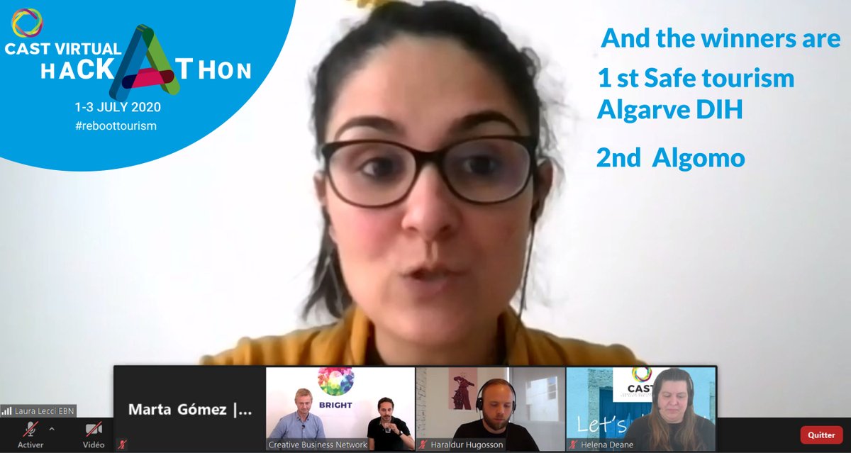 ArcaIncubatore's tweet photo. After 3 intense days at #CASTHackathon, we know the names of the winners to #rebootTourism
1. Safe Tourism from Algarve DIH
2. Algomo
Congratulations 🎉to the winners & thanks to all the participants for your ideas 👏
This is not the end, stay tune… https://t.co/atF21OPRm0