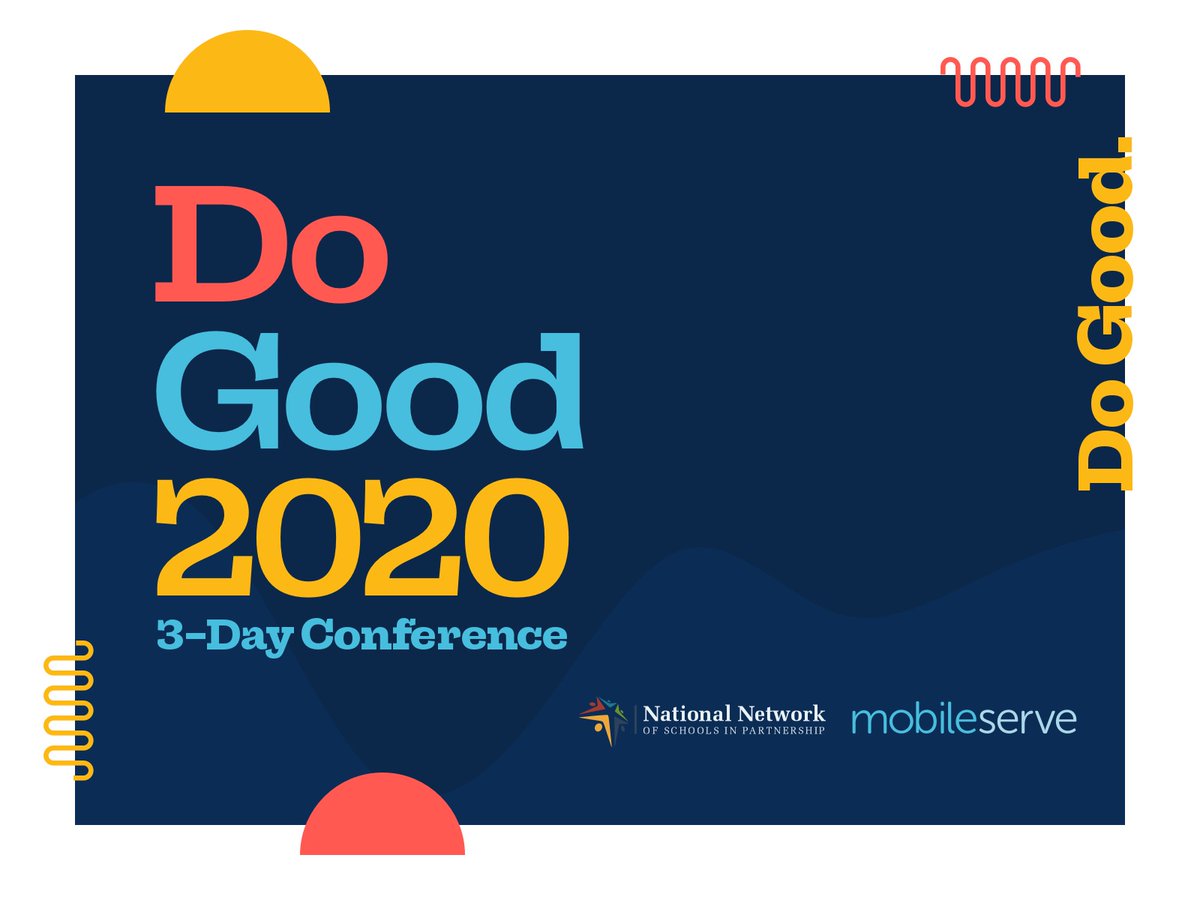NNSPartnership's tweet photo. Just 11 days until #DoGood2020 We can't wait to see you there and share innovative ways to incorporate social impact and community engagement programs in your school. Join us! https://t.co/QM8p7pOn08 https://t.co/M2IoeAOJRV
