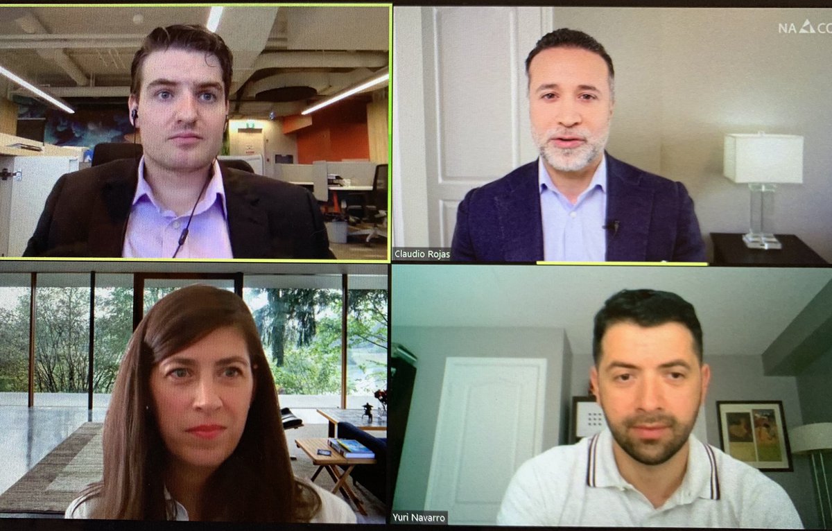 Interesting panel discussion with <a href="/claudio__rojas/">Claudio Rojas</a>, <a href="/kim_furlong/">Kim Furlong (she/her)</a>, <a href="/YURI_NAV/">Yuri Navarro</a> moderated by Will Mazgay <a href="/CMO_Daily/">Canadian Manufacturing</a> talking about #startups and the opportunities in #Canada. 
Thanks to our partner <a href="/ITAToronto/">ITA Canada</a>, panelists and attendees. See you next year for #innovaTO 2021!