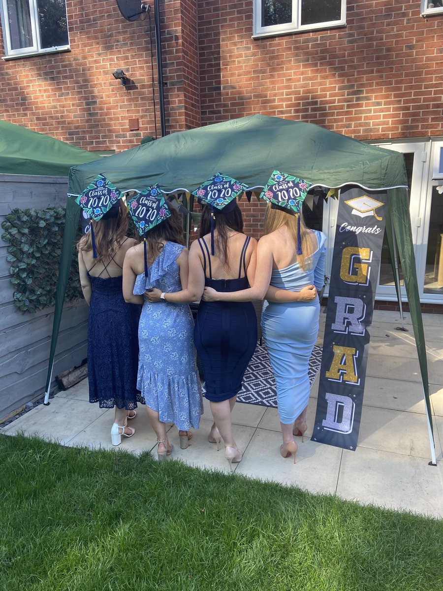 CromptonPip's tweet photo. I had the best day yesterday at our garden graduation 💙 #classof2020 #bschonsmidwifery #graduationcap #graduationhat #handpainted https://t.co/4n62N9votO