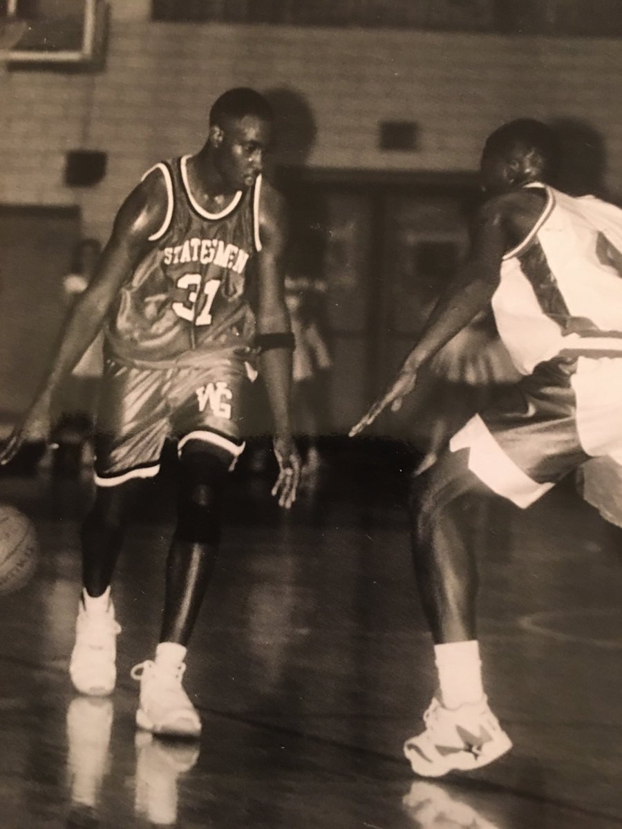 earlaustinjr's tweet photo. A ⁦@StLouisAmerican⁩ 25-Year Memory. Already featured this week, but in 1996 Webster Groves and CBC had three epic games. Meremac Christmas finals, regular season and district championship. Two games were decided at buzzer. Big time players. Overflow crowds. WG was 2-1. https://t.co/wrgPdgdM8j