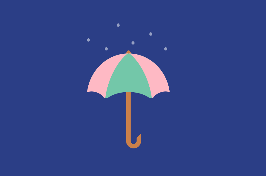 Day 49 - nearly halfway! It's been another rainy day in Edinburgh (Scottish summer eh), so here's an umbrella  made in  @CodePen  https://codepen.io/aitchiss/pen/yLepqez  #100daysProjectScotland  #100daysProjectScotland2020