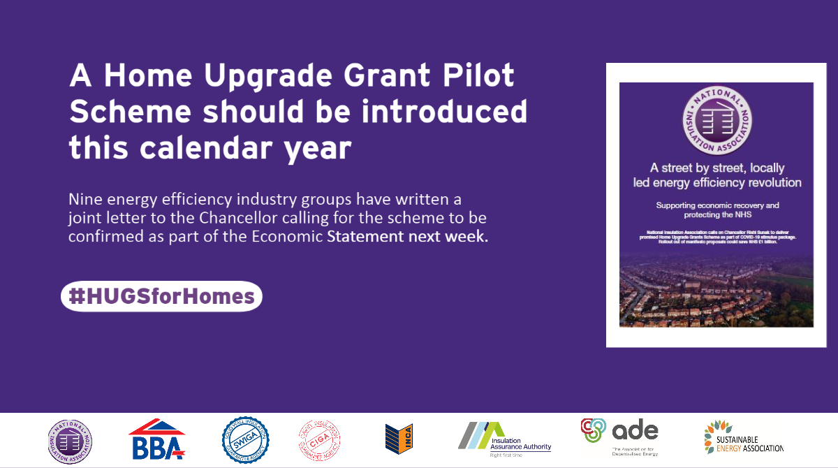 A letter was sent to the Chancellor today calling for a Home Upgrade Grant pilot scheme to be introduced this calendar year! 

Click the link to find out more👉bit.ly/31ItdqW 

#HUGSforHomes #RetrofitRecovery #NetZero #FuelPoverty #GreenRecovery