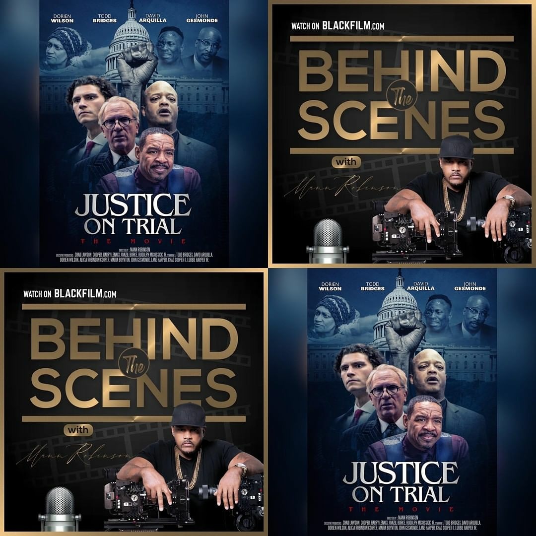 JOTMovie's tweet photo. @MannRobinson_ Behind The Scenes Podcast NEW episode!!! Featuring .@therealchadlaw1,  @ToddBridges and @HarryJLennix .. 🔥 🔥 

Check out the video cast on #BlackFilm or podcast on @spotifypodcasts or @iTunes
 #blackfilm #podcast #jotthemovie #justice #justiceontrialthemovie2020 https://t.co/3gymDfJX9n