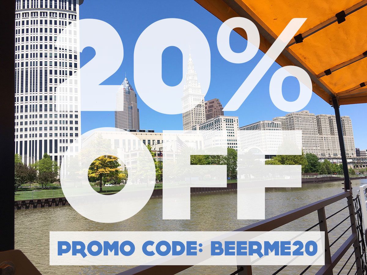 We're still rocking 20% off all summer long with some open availabilities on weekdays and Sundays. Book 'em up with promo code BEERME20 at BrewCLE.com and we'll see you on the water!

#BrewBoat #DrinkPedalFloat #Deals #ThisIsCLE #SmallGroups #GetOutside #BoozeCruise