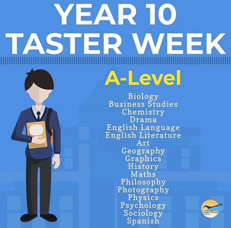 OBAcademy's tweet photo. Calling all Year 10! @OBA6thForm 
have a Taster Week coming up just for you! 13th - 17th July, get it in your diary and plan for your future! More information coming soon. #teamoba #obafamily https://t.co/VMVY81yM57
