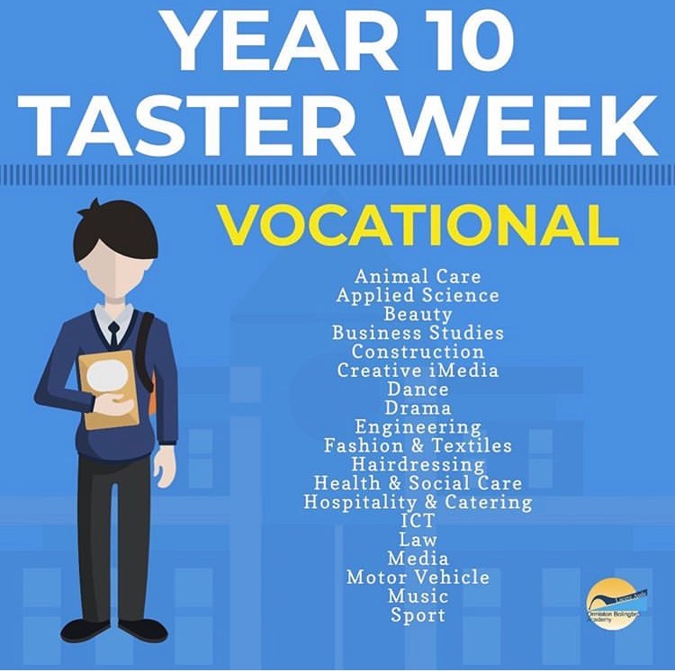 OBAcademy's tweet photo. Calling all Year 10! @OBA6thForm 
have a Taster Week coming up just for you! 13th - 17th July, get it in your diary and plan for your future! More information coming soon. #teamoba #obafamily https://t.co/VMVY81yM57
