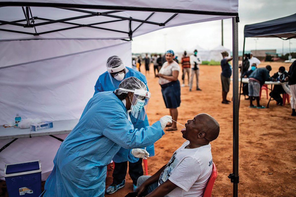 Rotary's tweet photo. The polio eradication infrastructure is enabling a strong response to #COVID19. Polio staff that track the spread of the poliovirus are supporting surveillance for COVID-19 through contact tracing, improving lab testing and providing technical support. #endpolio https://t.co/rADB9XVR0q