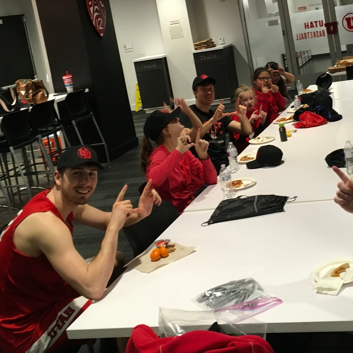with my students.  @battin_riley and Eli Ballstaedt who sat and ate lunch with my class.  @LKrystkowiak who takes the time to greet and make connections with my kids. The whole 2020 Basketball team who took valuable time from practice to see my class. There have been others like